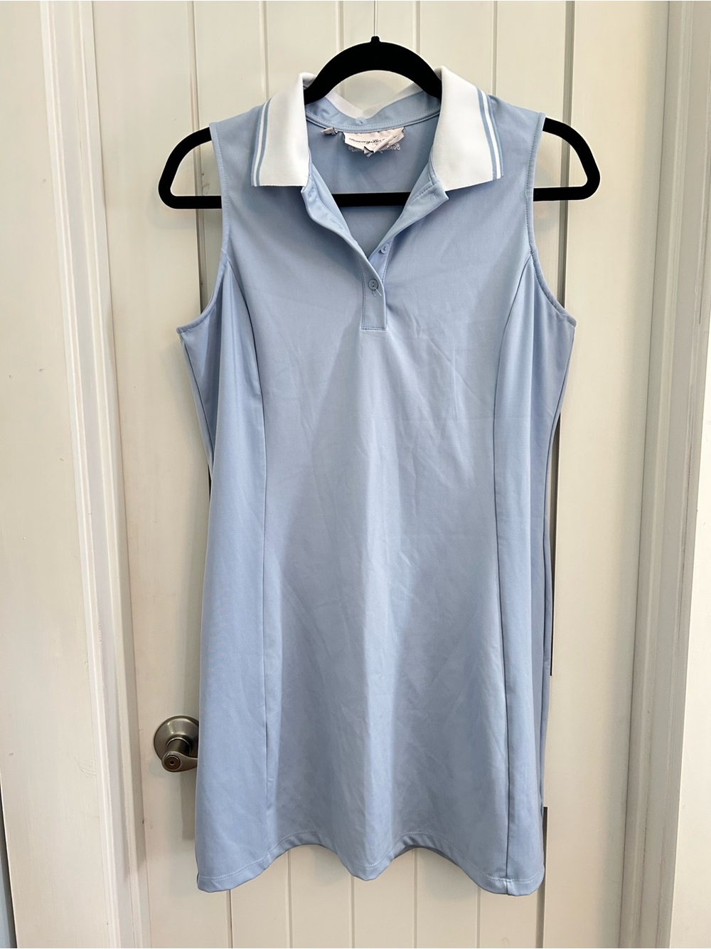 Tommy Bahama Light Blue Sleeveless Polo Performance Tennis Golf Dress